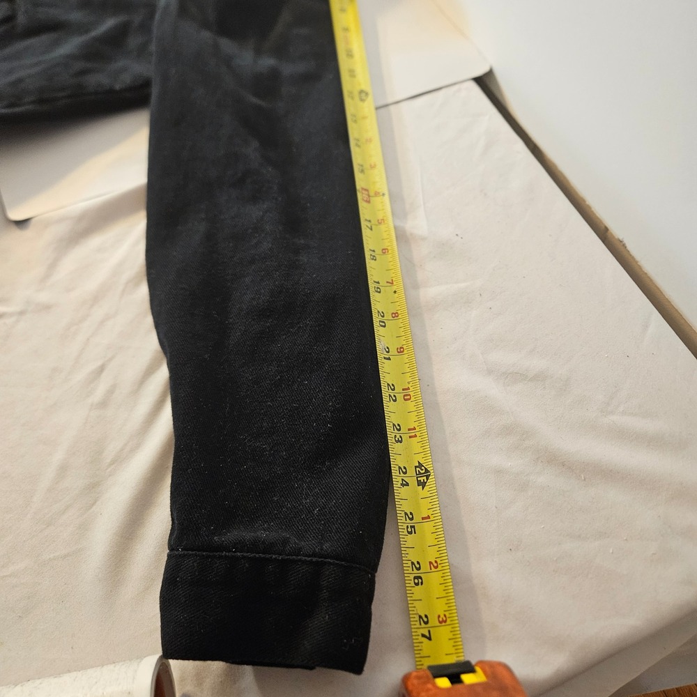 Forever 21 Plus Size Black Denim Trucker Jacket Womens 1X Button Up Outerwear - Picture 10 of 10